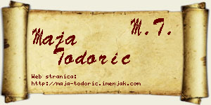 Maja Todorić vizit kartica